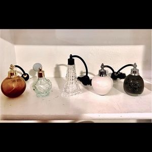 Glass perfume bottles